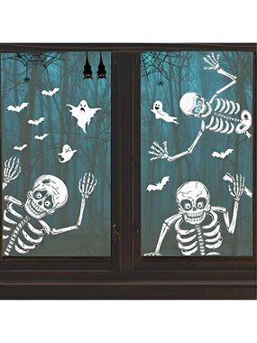 140PCS Halloween Window Clings Decor for Halloween Decorations
